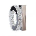 Lustra LED cu cristal MAJORA 8W, Diametru 20cm, lumina Rece/Calda/Neutra, Crom Lucios - imagine 5
