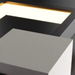 Aplica LED Massika 37W, Alb Negru - imagine 3