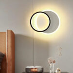 Aplica LED SMALON 27W, 2 Cercuri, lumina Rece/Calda/Neutra, Alb Negru - imagine 3