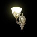 Aplica Rustic COTTAGE, 1*E27, Bronz, Metal si Sticla - imagine 3