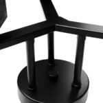 Lustra VANJA cu Abajur Patrat, 3 X Dulie E27 Alb / Negru - imagine 4