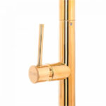 Baterie Bucatarie cu Dus Extractibil, Alama Sanitara, Auriu, CF2043 - imagine 5