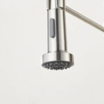 Baterie Bucatarie cu Dus Extractibil, Inox si Alama Crom, YD/101 - imagine 4