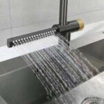 Baterie Bucatarie cu Dus Extractibil Inox Argintiu Cu Functie Cascada YB1500S - imagine 4