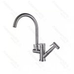 Baterie Bucatarie cu Dus Extractibil, Inox SUS304, Satinat, CF034 - imagine 3