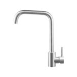 Baterie Bucatarie Monocomanda Pipa Pivotanta Cartus Ceramic Inox Satinat Racorduri Kit Fixare Incluse CF002 - imagine 4