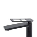 Baterie Lavoar Monocomanda Cartus Ceramic Alama Sanitara Negru Racorduri si Kit Fixare Incluse 9707H - imagine 3