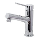 Baterie Lavoar cu Dus Extractabil, Alama Sanitara, Crom, Y/108 - imagine 3