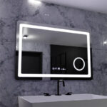 Oglinda LED Rectangulara, 90x60cm, Souverain MotionGlow Marcello, Sistem Dezaburire, Ceas & Termometru, Lupa Cosmetica, Dimabila - imagine 4