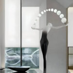 Lampadar Anatolio LED 24W 4000KMetal Negru - imagine 5