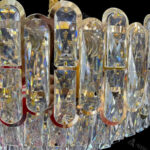 Candelabru Cristal Bamsi 10x E27 Diametru 60cm Auriu - imagine 4