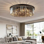 Candelabru Cristal Blaze 6x E14 Negru