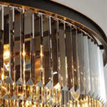 Candelabru Cristal Blaze 6x E14 Negru - imagine 3