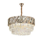 Candelabru Cristal Boston 8x E27 Auriu