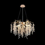 Candelabru Cristal Johnathan 6x E14 Auriu