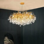 Candelabru Cristal Muhammad 10x G9 Diametru 80cm Auriu - imagine 3
