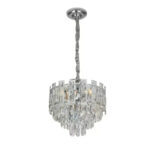 Candelabru Cristal Niklaus 4x E27 Argintiu - imagine 4