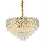 Candelabru Cristal Villante 10x E27 Auriu