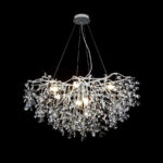 Candelabru cu Cristal Connan 6xE14 Alb