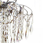 Candelabru Cristal EDINBURGH Eleganza, 5xE27, Diametru 47cm, Crom Lucios - imagine 3