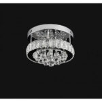 Lustra LED cu cristal ABEL 22W, Diametru 35cm, lumina Rece/Calda/Neutra , Crom Lucios - imagine 3