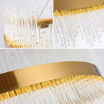 Candelabru LED cu Telecomanda Lazaro 63W Dimabil Auriu - imagine 5