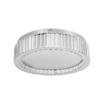 Lustra LED cu telecomanda si cristal MADOX 28W, lumina Rece/Calda/Neutra, Dimabila, Argintiu - imagine 4