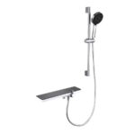 Coloana Dus Inox Lucios Argintiu Negru 11211BH/C - imagine 3