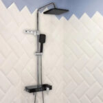 Coloana Dus Afisaj LCD Inox Negru Argintiu SJG/006 - imagine 3