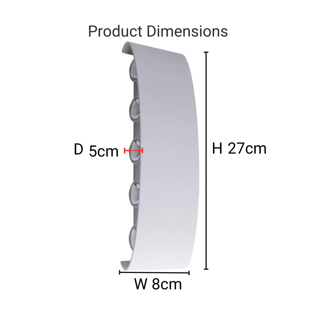 Fantas Aplica LED Interior/Exterior, 10 Surse x 1W, IP65, Alb, 3000K - imagine 4