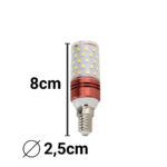 Bec E14 LED, 12W, Rose, Lumina Calda/Neutra/Rece, 3000K/4000K/6000K - imagine 3
