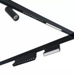 Grila LED Magnetica, Reglabila, 6W, Lumina Neutra, Incastrata, Negru - imagine 3