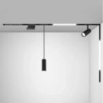 Grila LED Magnetica, Reglabila, 6W, Lumina Neutra, Incastrata, Negru - imagine 4