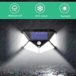 Lampa Solara cu Senzor de Miscare, 100 LED-uri, 20W, IP.65, Negru - imagine 5