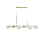 Lustra Capris, 6x E27, Metal, Auriu