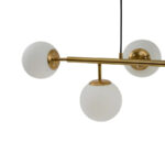 Lustra Capris, 6x E27, Metal, Auriu - imagine 3