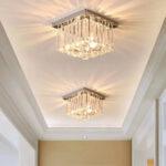 Lustra Cristal MARTINEZ Linear Luxe, Diametru 35cm, 4x E14, Crom Lucios