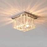 Lustra Cristal MARTINEZ Linear Luxe, Diametru 35cm, 4x E14, Crom Lucios - imagine 3