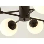 Lustra Keneth 8x E27 Negru - imagine 3
