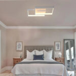 Lustra LED cu telecomanda LANDYN 62W, 2 Patrate, lumina Rece/Calda/Neutra, Dimabila, Alb - imagine 4