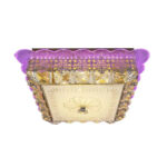 Lustra LED cu cristal ANAIDA RGB 20W, lumina Calda, 3000K, Auriu - imagine 4