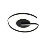 Lustra LED cu telecomanda ANUCA 80W, lumina Rece/Calda/Neutra, Dimabila, Negru - imagine 3