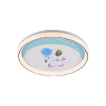 Lustra LED cu telecomanda MORETTI 120W, lumina Rece/Calda/Neutra, Dimabila, Albastru Alb