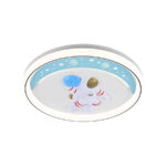 Lustra LED cu telecomanda MORETTI 120W, lumina Rece/Calda/Neutra, Dimabila, Albastru Alb - imagine 3