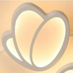 Lustra LED cu telecomanda TULIP 47W, 3 Petale, lumina Rece/Calda/Neutra, Dimabila, Alb - imagine 4