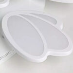 Lustra LED cu telecomanda TULIP 47W, 3 Petale, lumina Rece/Calda/Neutra, Dimabila, Alb - imagine 5