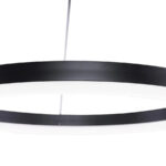 Lustra LED suspendata cu telecomanda ANINA 33W, 1 Cerc, lumina Rece/Calda/Neutra, Dimabila, Negru, Inaltime Reglabila - imagine 3