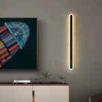 Lustra LED CASSIUS, 24W, Liniara, lumina Rece/Calda/Neutra, Negru - imagine 3