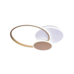 Lustra LED cu telecomanda KILLIAN 46W, 3 Cercuri, lumina Rece/Calda/Neutra, Dimabila, Auriu Alb