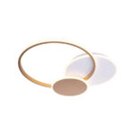 Lustra LED cu telecomanda KILLIAN 46W, 3 Cercuri, lumina Rece/Calda/Neutra, Dimabila, Auriu Alb - imagine 3